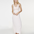 Long slip dress Modal lace, Pink