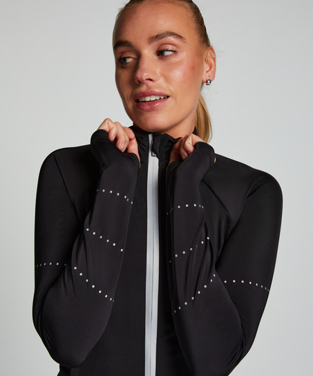 HKMX Run Baby Run Jacket, Black