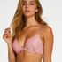 Rose padded push-up bra, Purple