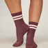 Socks Lurex Stripe, Purple