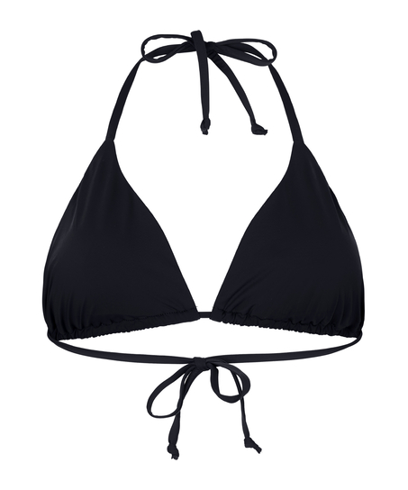 Triangle Bikini Top Luxe, Black