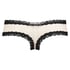 V-shaped Brazilian knickers mesh, Black