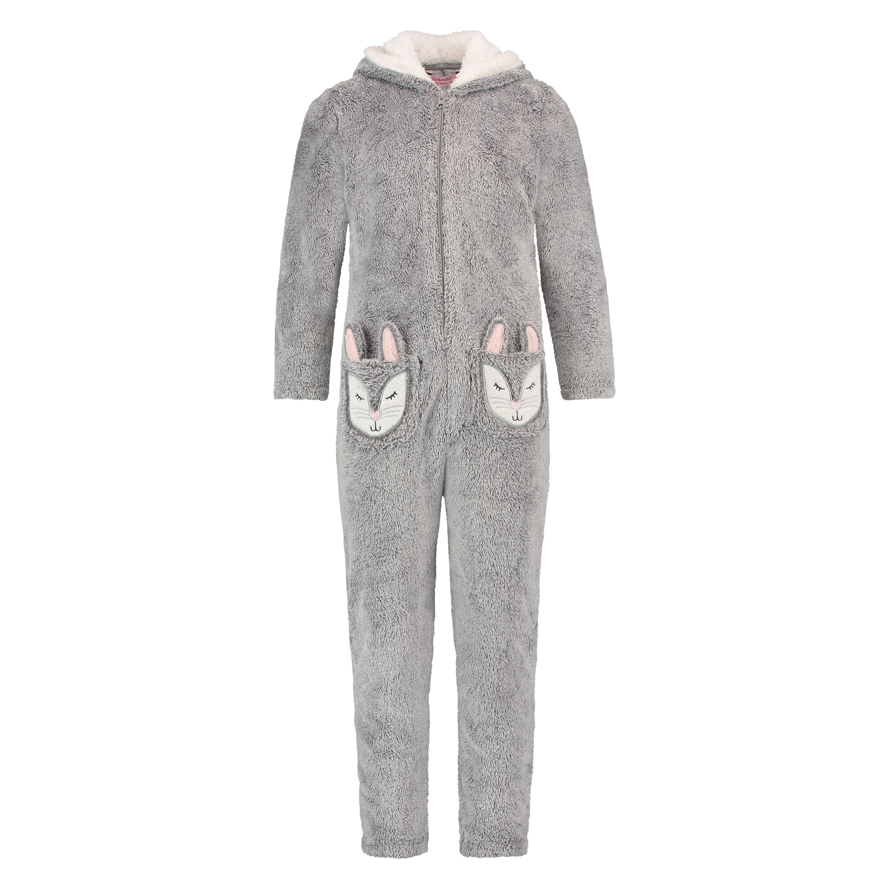 Fleece Onesie Teens, Gray, main