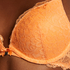Marine Padded Push-Up Underwired Bra, Orange