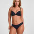 Plunge Padded Underwired Bra, Blue