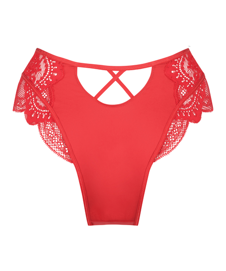 Philomena High-Waisted Brazilian, Red