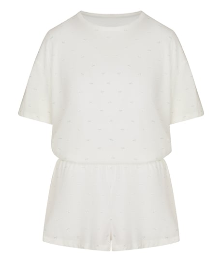Pyjama Set Cotton, White