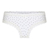 V-shaped Brazilian knickers mesh, White