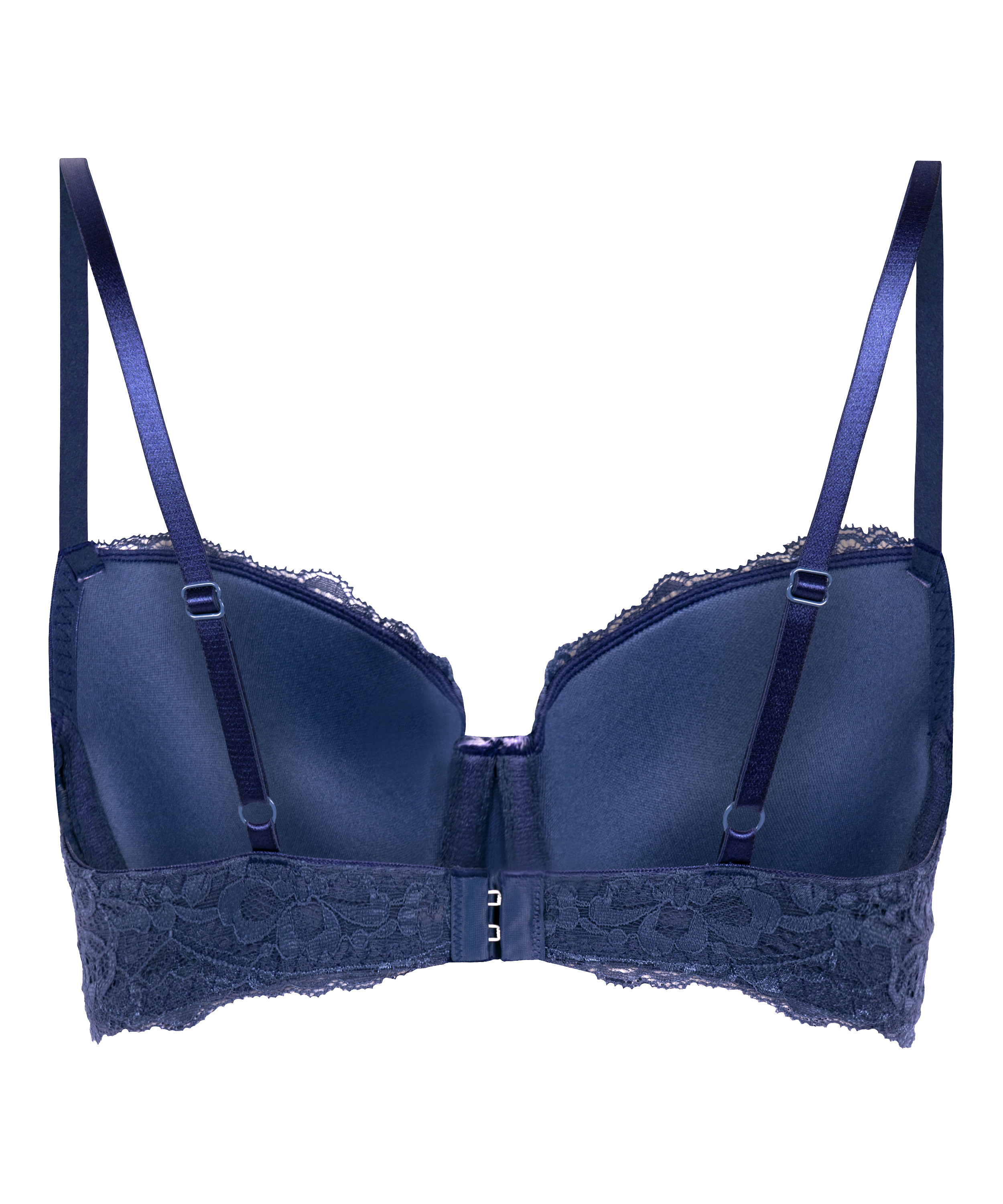 Marine Padded Underwired Bra, Blue, main