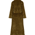 Bathrobe Jacqueared Fleece, Green