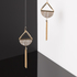 Marble Statement Earrings, Yellow