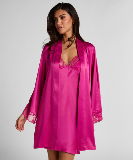 Peonie Kimono Satin, Pink
