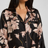 Satin Jacket Flower, Black