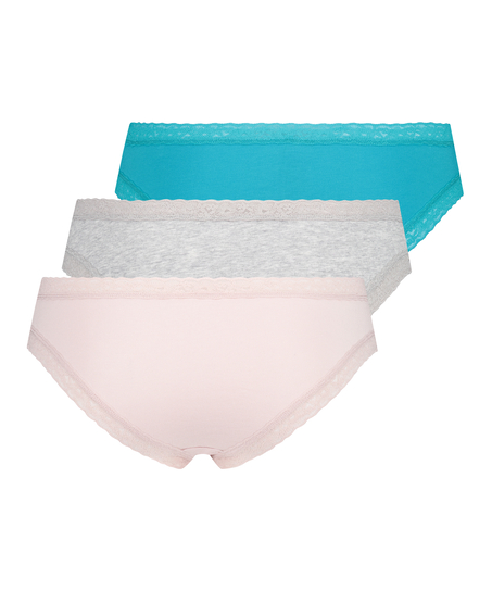 Serenity 3-pack Brazilians, Blue