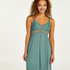 Vera jersey lace slip dress, Green