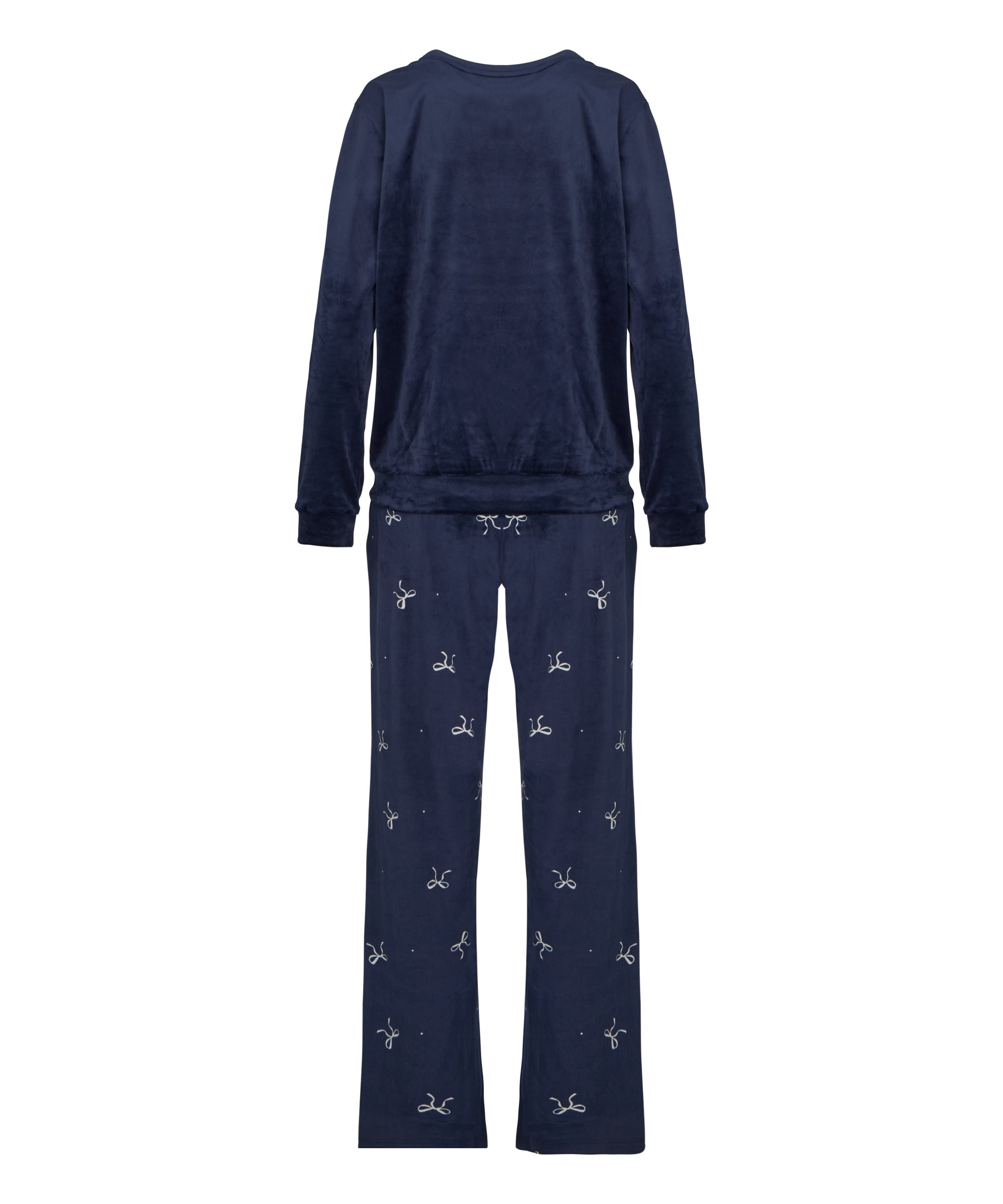 Pyjama Set Velours, Blue, main