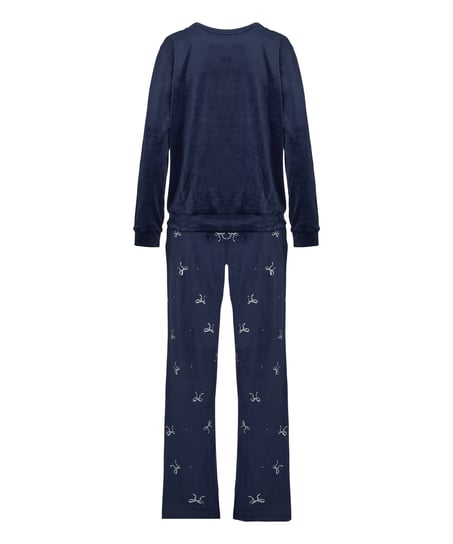 Pyjama Set Velours, Blue