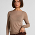 super soft Boatneck shirt with Cashmere, Brown