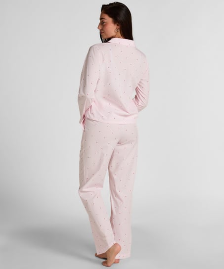 Pyjamaset Cotton Jersey, White