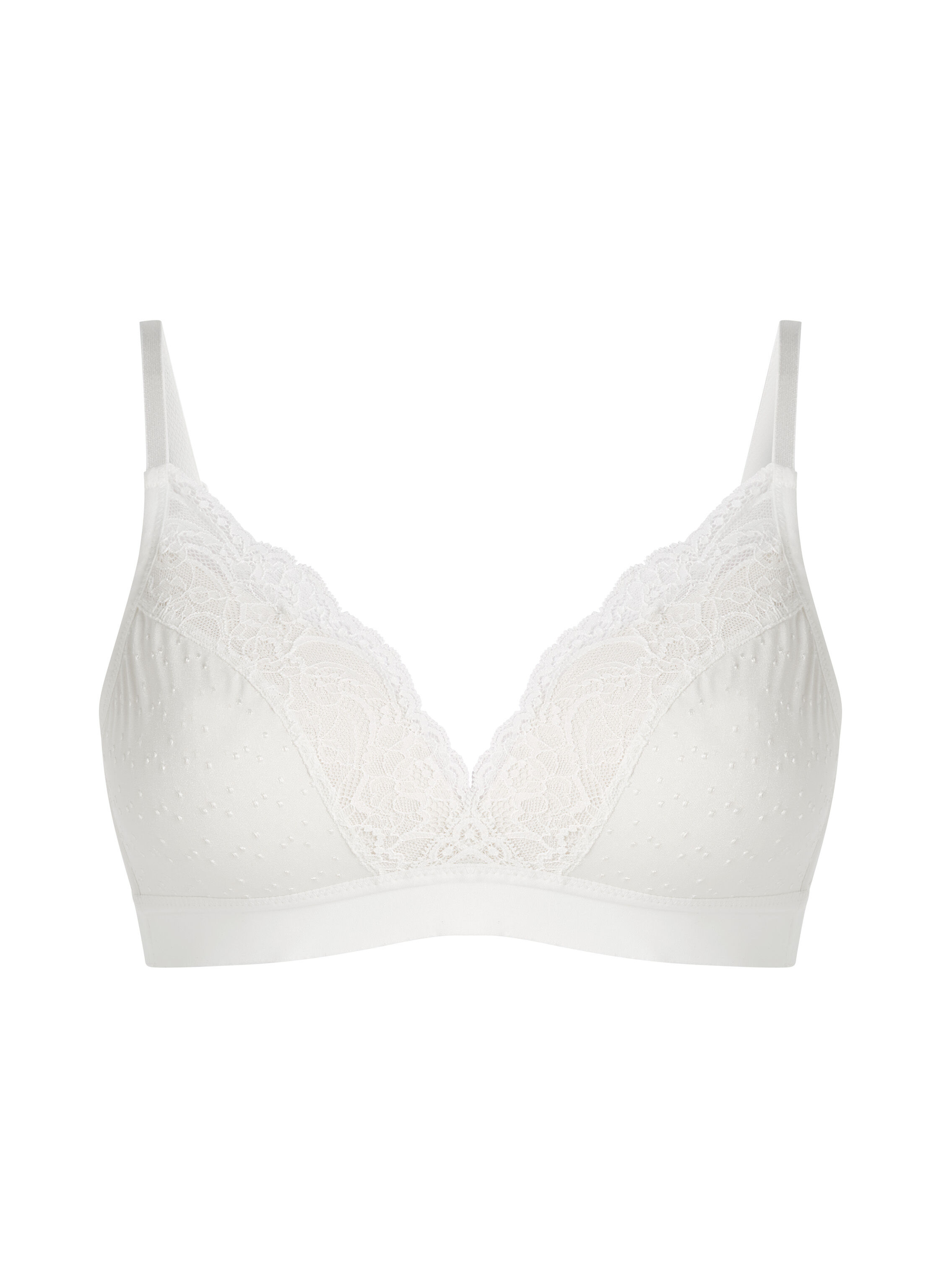 Sophie Padded Non-Underwired Bra, White
