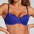 Marine Padded Underwired Bra, Blue