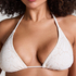 Caicos Triangle Bikini Top, Beige
