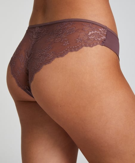 Invisible Lace Back Brazilian, Brown