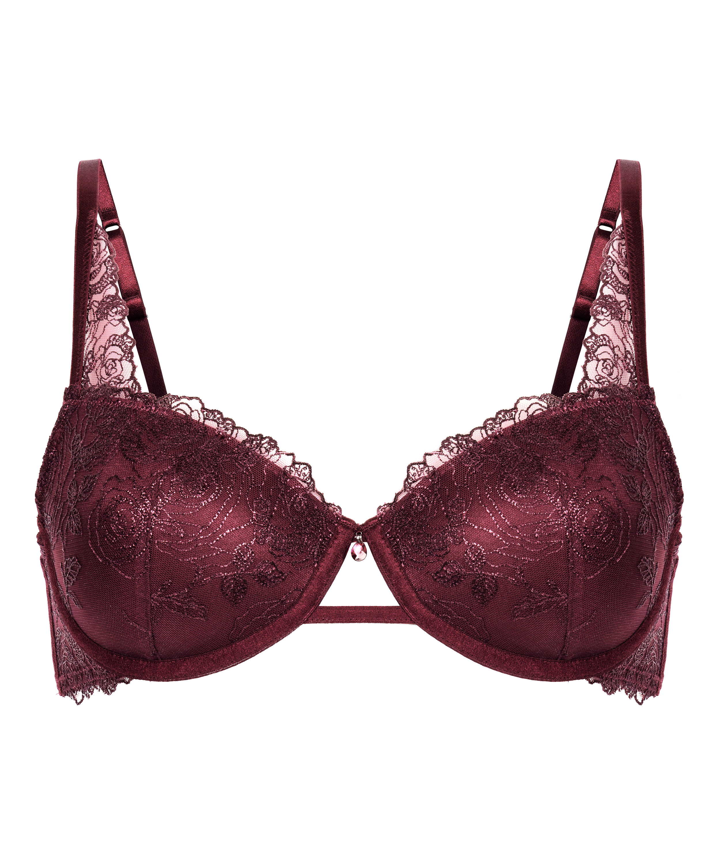 Hollie Padded Underwired Bra, Purple, main