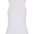 Singlet tanktop cotton rib, White