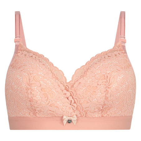 Rose Padded Maternity Nursing Bra, Pink