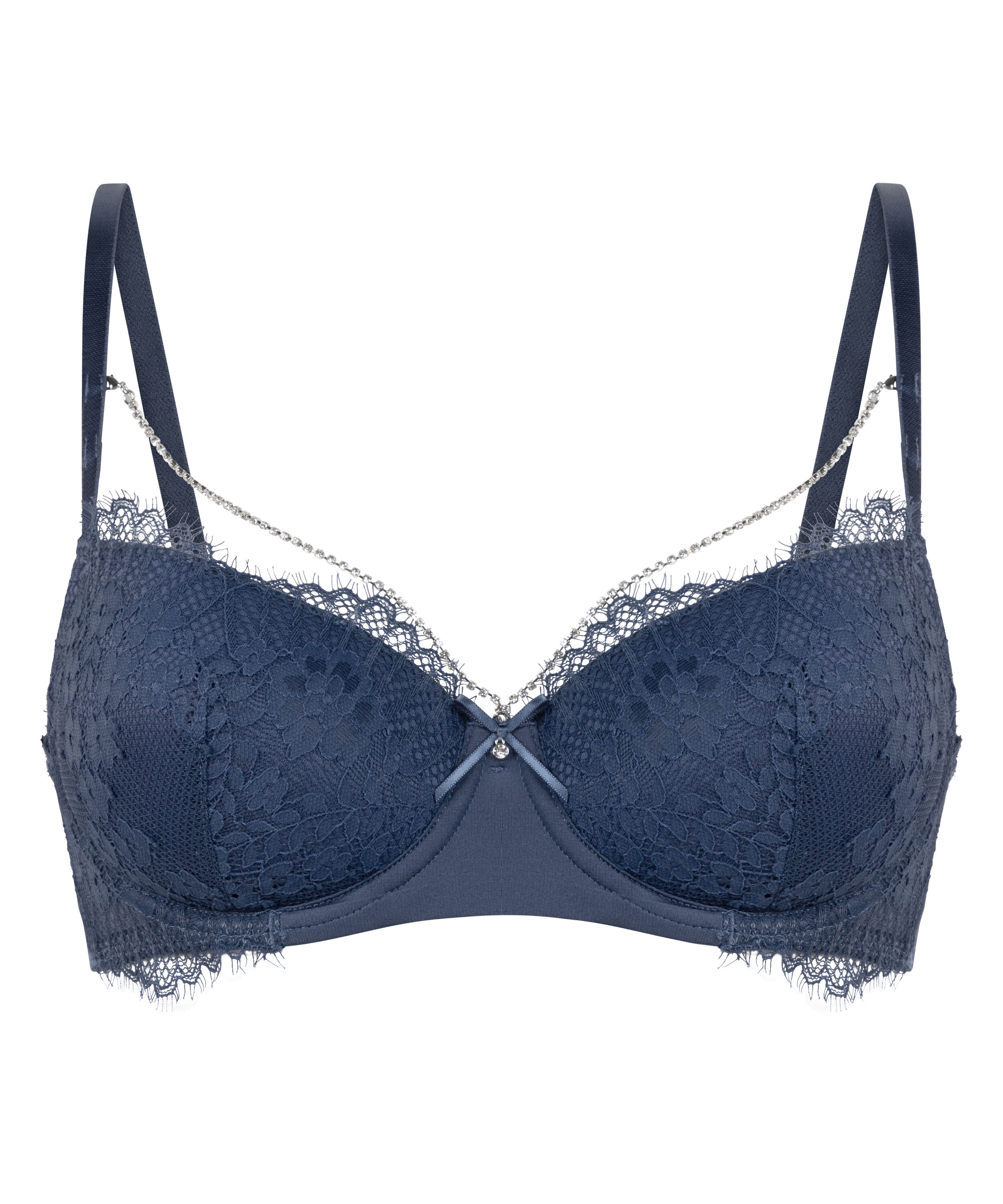 Pearlene Padded Underwired Bra, Blue