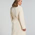 Fleece Bathrobe, White