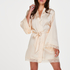 Meili Satin Kimono, Beige