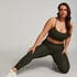 HKMX Crossed High Waisted Leggings, Green