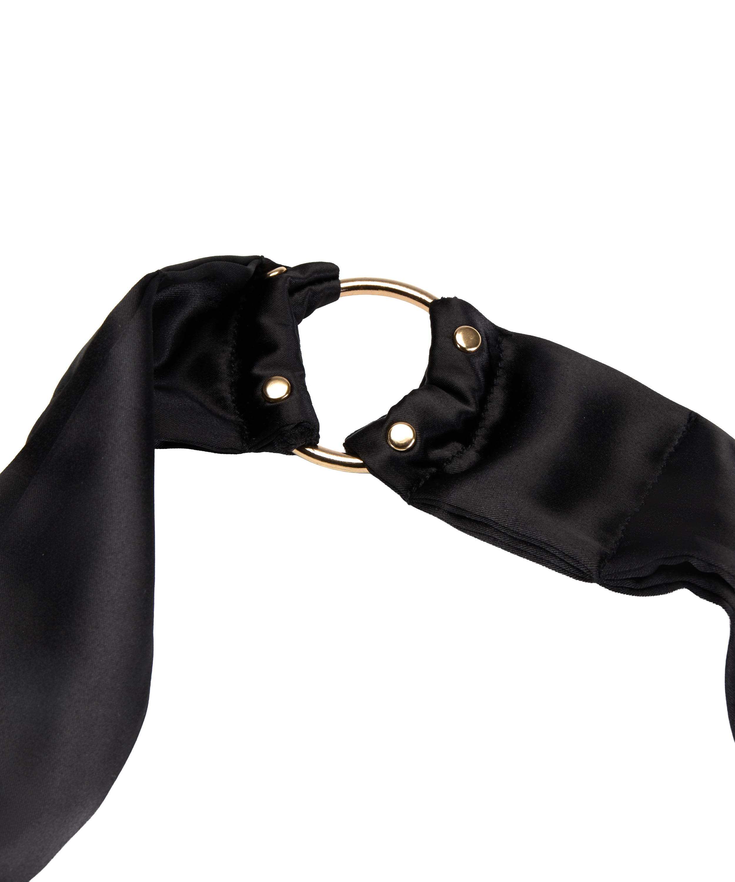 Satin Wrist Ties, Black, main