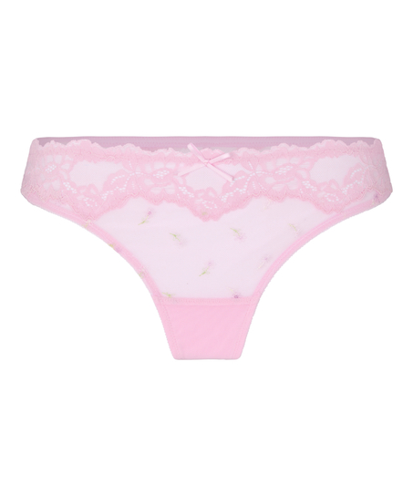 Highleg Thong Camellia, Pink