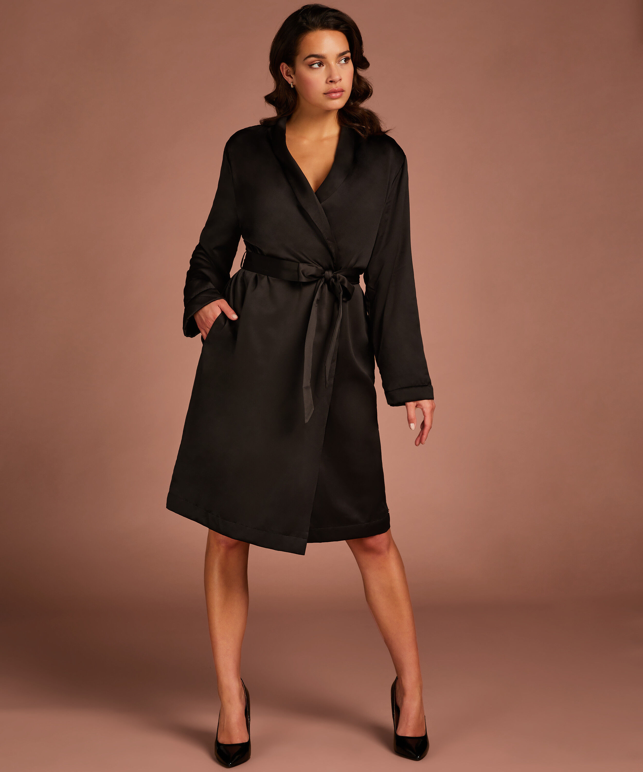 Satin Fleece Bathrobe for €49.99 