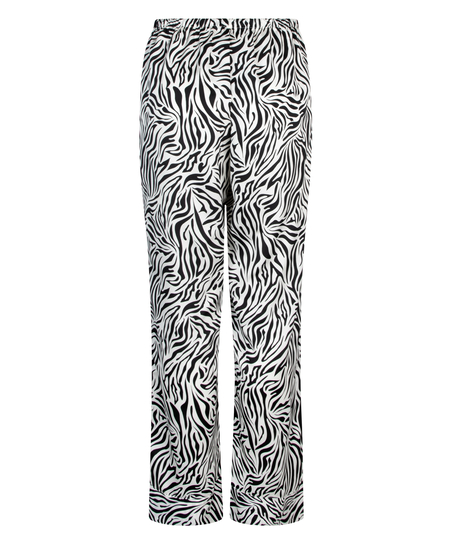 Satin Trousers, White