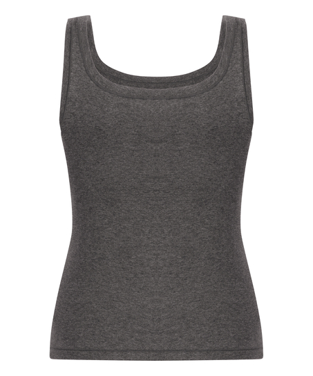 Singlet Tanktop Soft Cotton, Gray