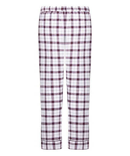 Petite Flannel Pyjama Pants, White