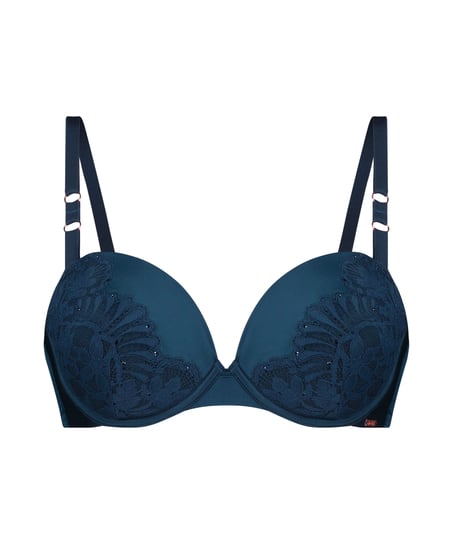 Josien Padded Underwired Bra, Blue