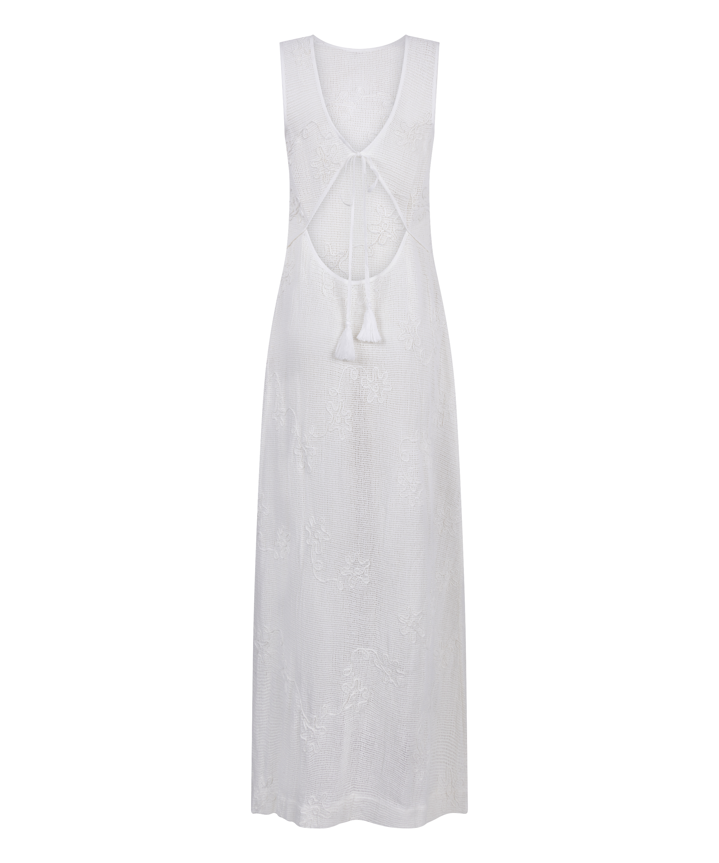 Beach Dress, White, main