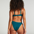 Eclipse High-Leg Bikini Bottoms, Green