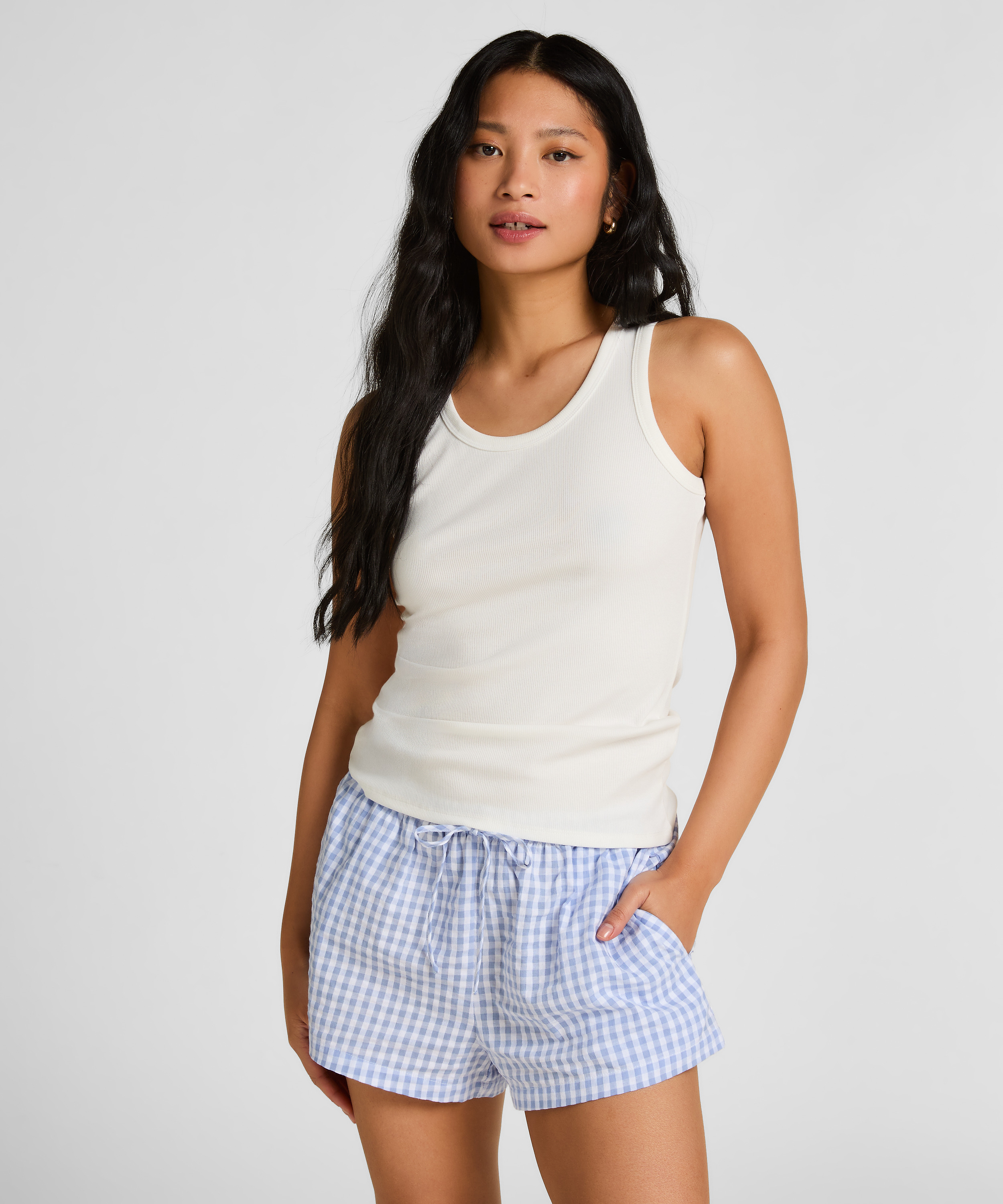 Seersucker Short, Blue, main
