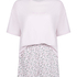 Pyjama Set Cotton Jersey Short, Purple