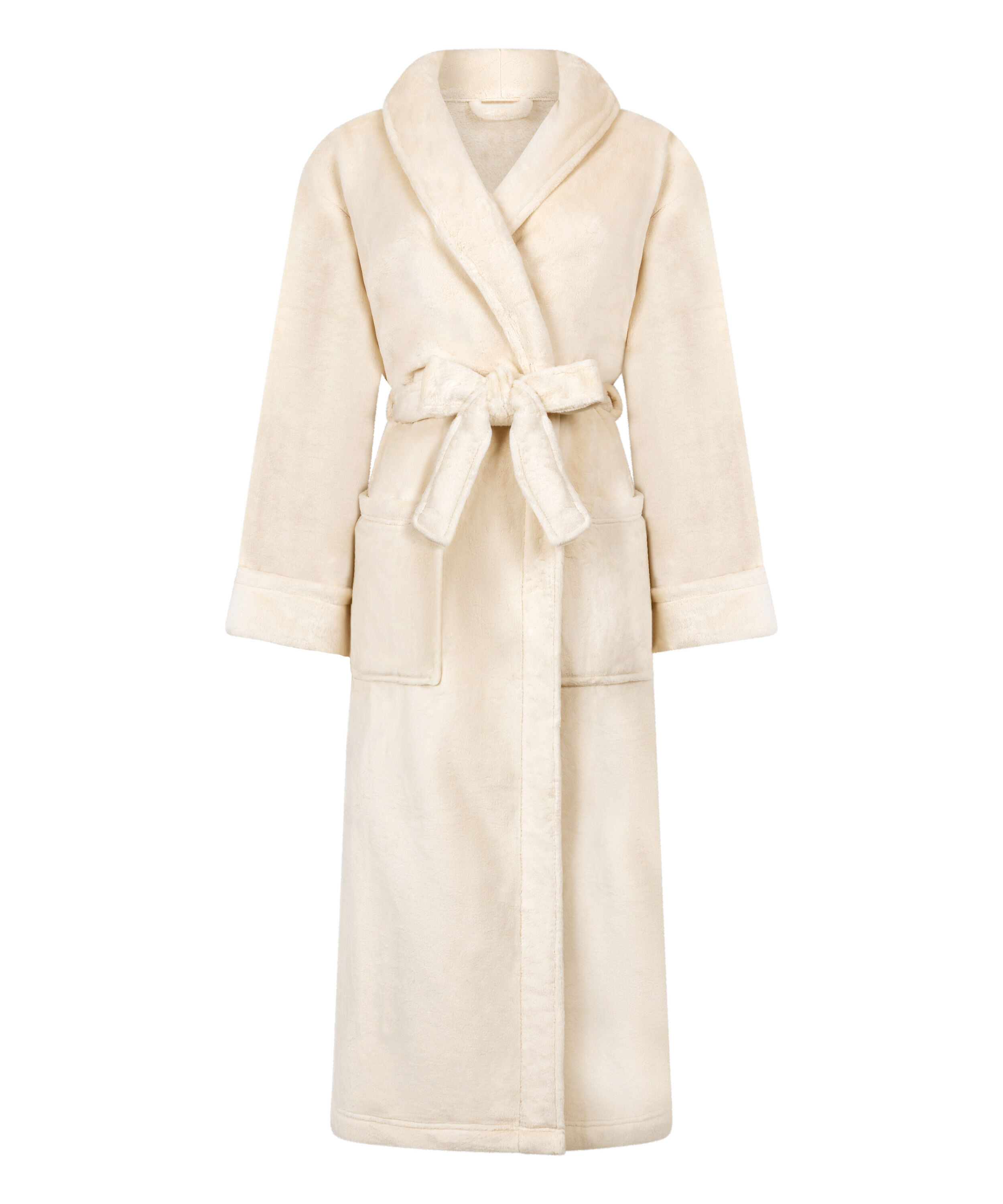 Soft Fleece Bathrobe, White