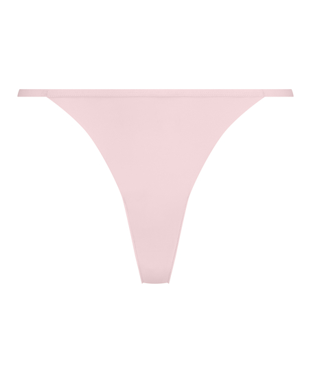Invisible Stripe Mesh Thong, Pink