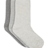 3-Pack Cotton Crew Socks, Gray