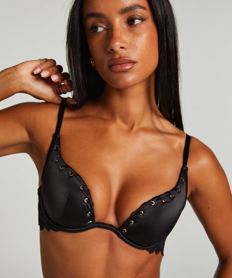 Cierra Padded Underwired Bra, Black