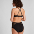 Mid Waisted Knickers Superslip Lace, Black